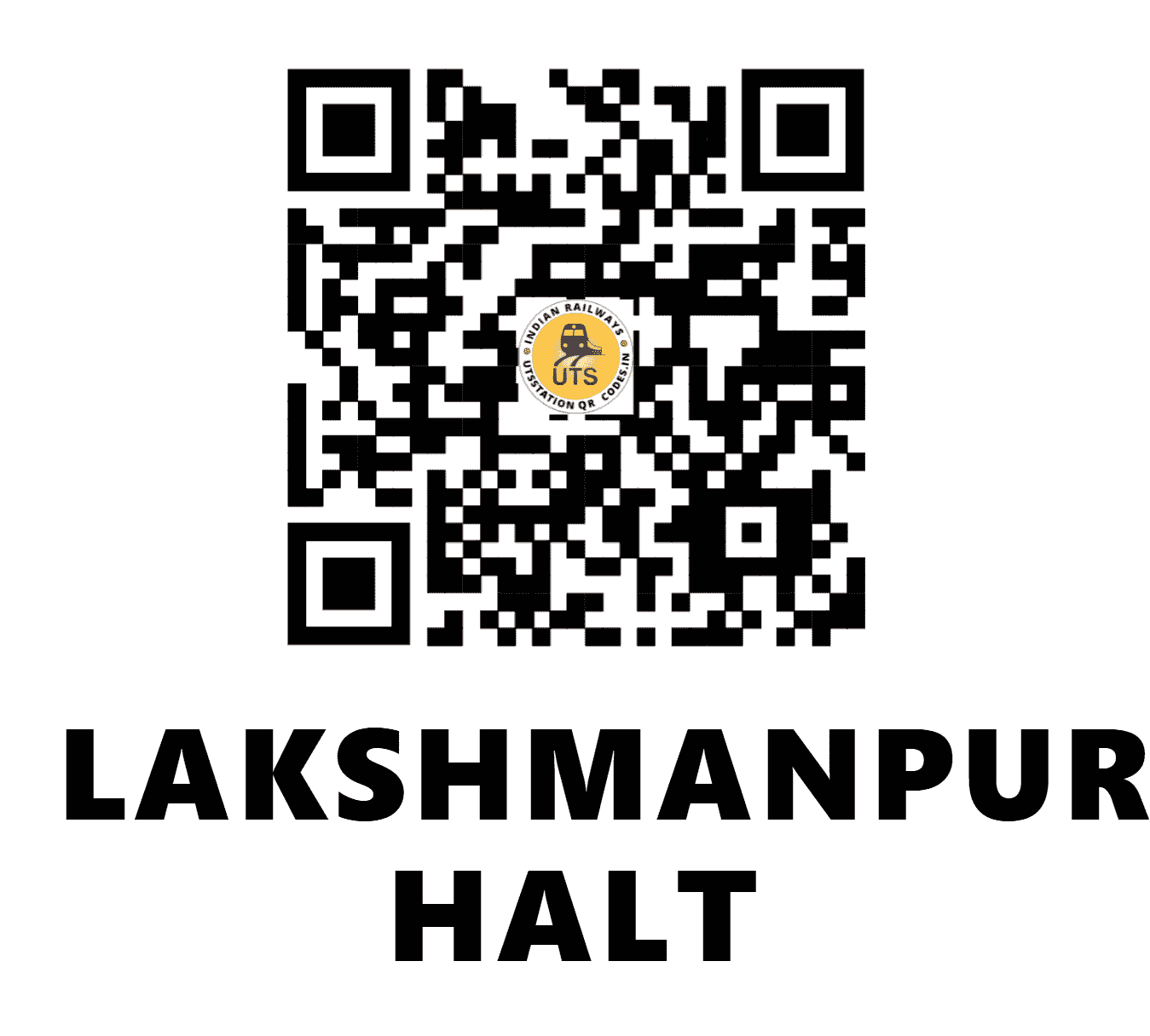 UTS QR Code for LAKSHMANPUR HALT - LHNR - NE (UTTAR PRADESH)